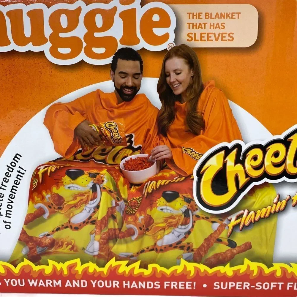 Snuggie Flaming Hot Cheetos Fleece Blanket New